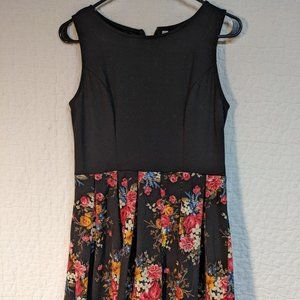 Black Floral Xhilaration Dress